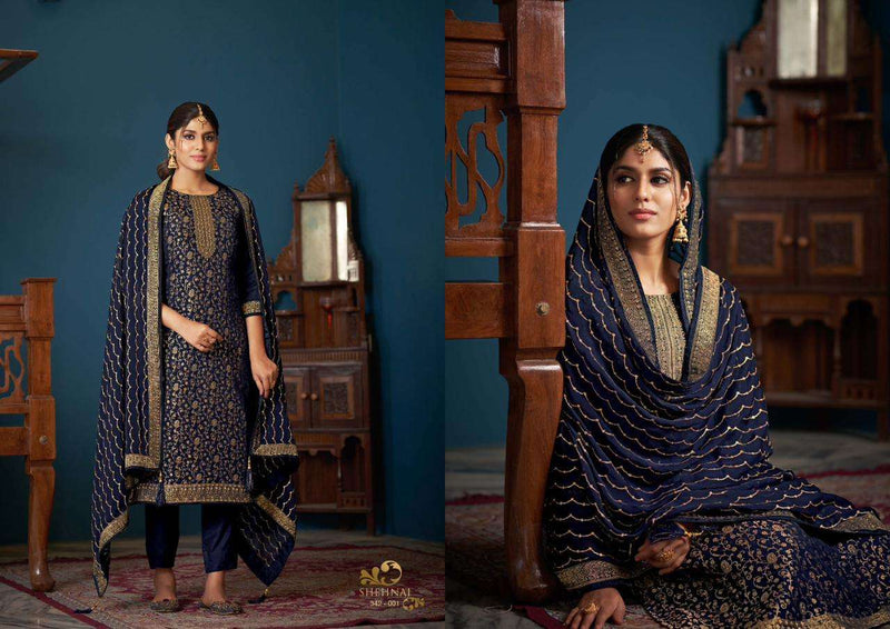 Sargam Groups Shehnai Vol 3 Viscose Dola Jacquard With Work Salwar Kameez