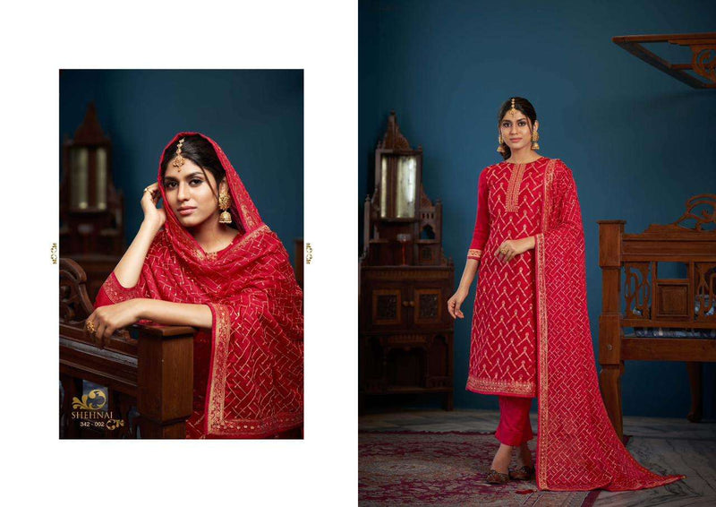 Sargam Groups Shehnai Vol 3 Viscose Dola Jacquard With Work Salwar Kameez