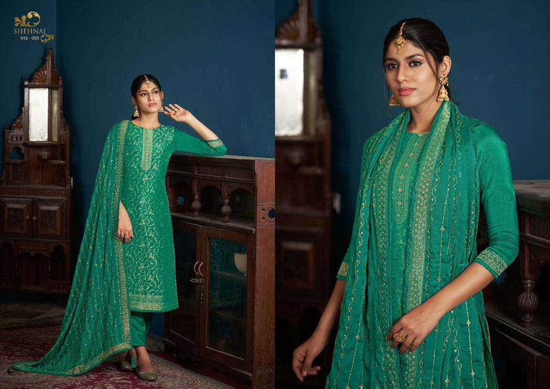 Sargam Groups Shehnai Vol 3 Viscose Dola Jacquard With Work Salwar Kameez