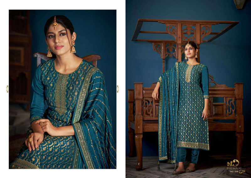 Sargam Groups Shehnai Vol 3 Viscose Dola Jacquard With Work Salwar Kameez