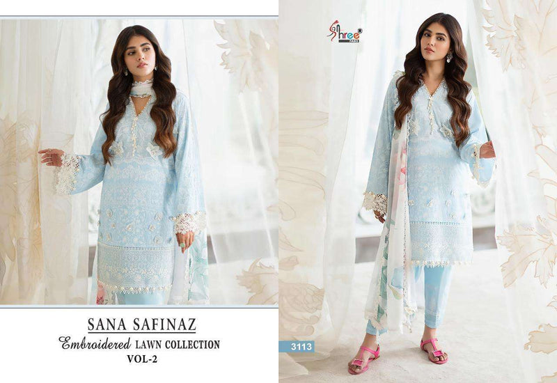 Shree Fabs Sana Safinaz Embroidered Lawn Collection Vol 2 Designer Pakistani Suit