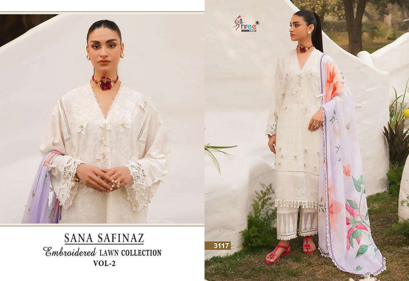 Shree Fabs Sana Safinaz Embroidered Lawn Collection Vol 2 Designer Pakistani Suit