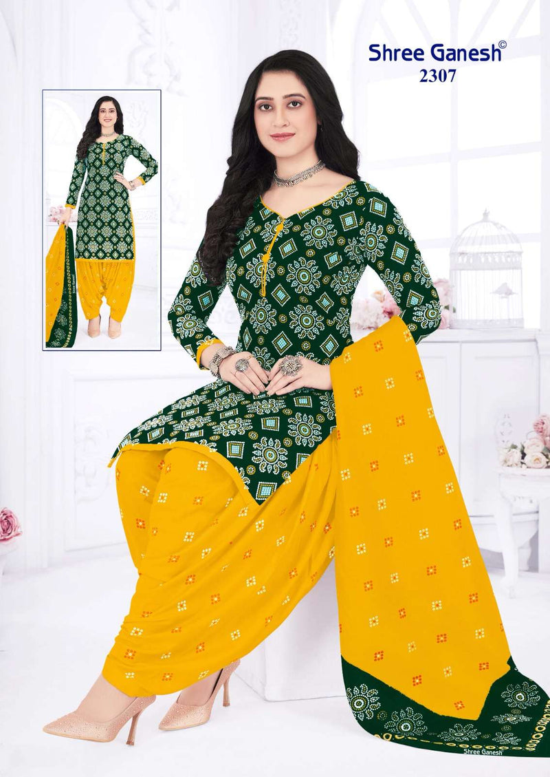 Shree Ganesh Bandhani Vol 3 Cotton Daily Wear Salwar Suit