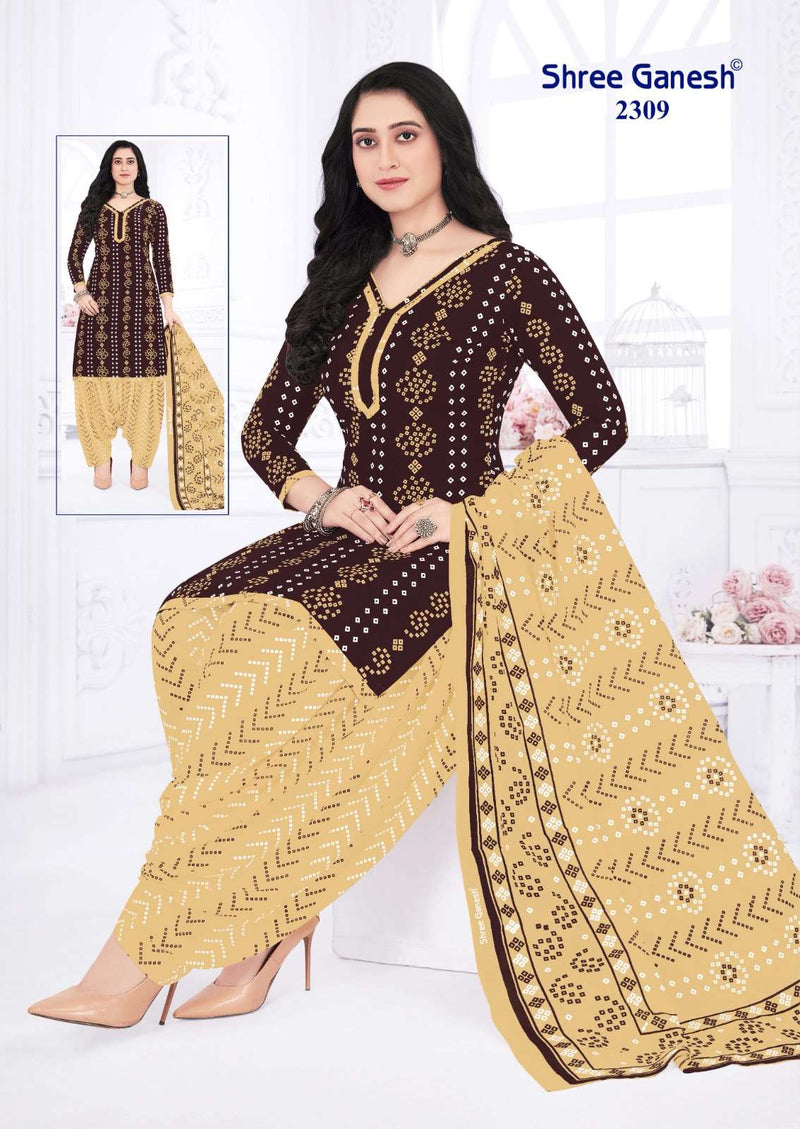 Shree Ganesh Bandhani Vol 3 Cotton Daily Wear Salwar Suit