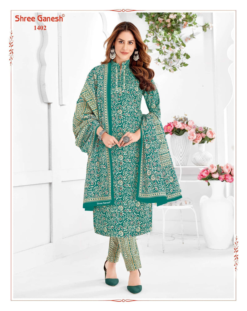 Shree Ganesh Vaani Vol 4 Stitch Collection Cotton Printed Dailywear Stiched Salwar Suit