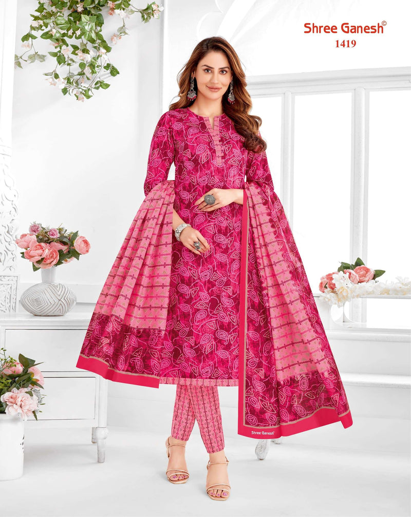 Shree Ganesh Vaani Vol 4 Stitch Collection Cotton Printed Dailywear Stiched Salwar Suit