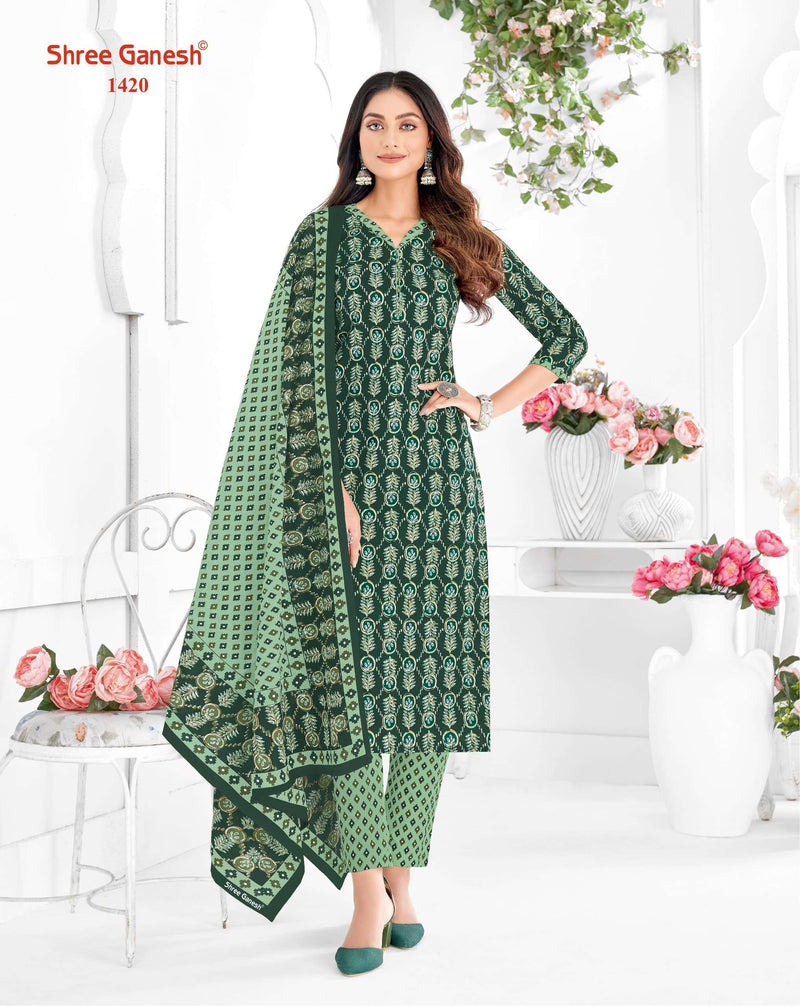 Shree Ganesh Vaani Vol 4 Stitch Collection Cotton Printed Dailywear Stiched Salwar Suit