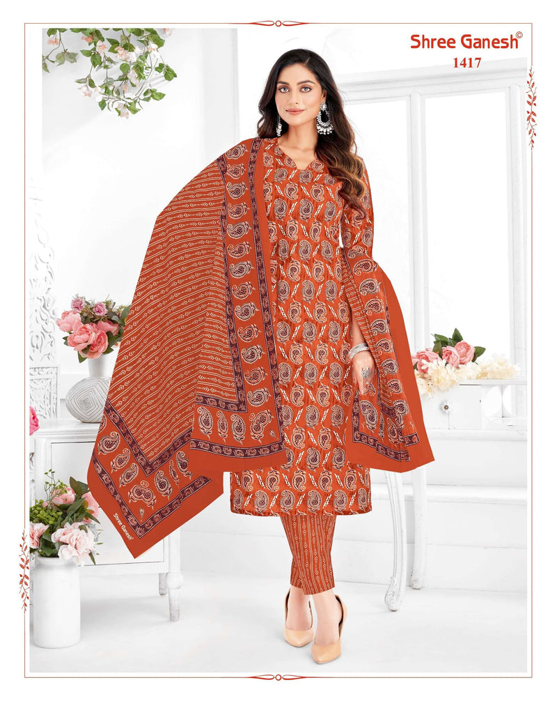 Shree Ganesh Vaani Vol 4 Stitch Collection Cotton Printed Dailywear Stiched Salwar Suit