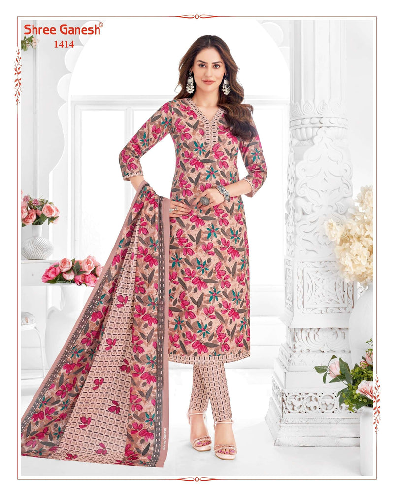 Shree Ganesh Vaani Vol 4 Stitch Collection Cotton Printed Dailywear Stiched Salwar Suit