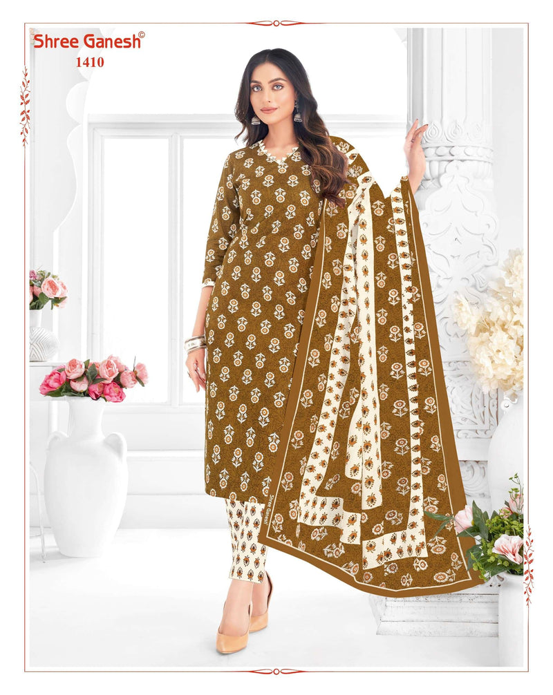 Shree Ganesh Vaani Vol 4 Stitch Collection Cotton Printed Dailywear Stiched Salwar Suit