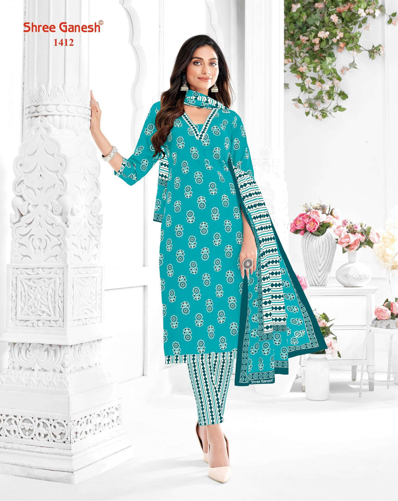 Shree Ganesh Vaani Vol 4 Stitch Collection Cotton Printed Dailywear Stiched Salwar Suit