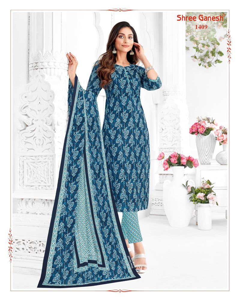 Shree Ganesh Vaani Vol 4 Stitch Collection Cotton Printed Dailywear Stiched Salwar Suit