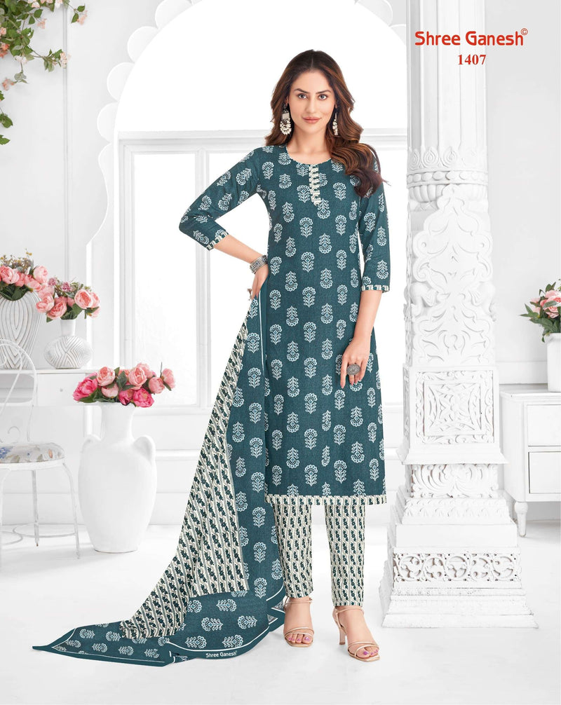 Shree Ganesh Vaani Vol 4 Stitch Collection Cotton Printed Dailywear Stiched Salwar Suit