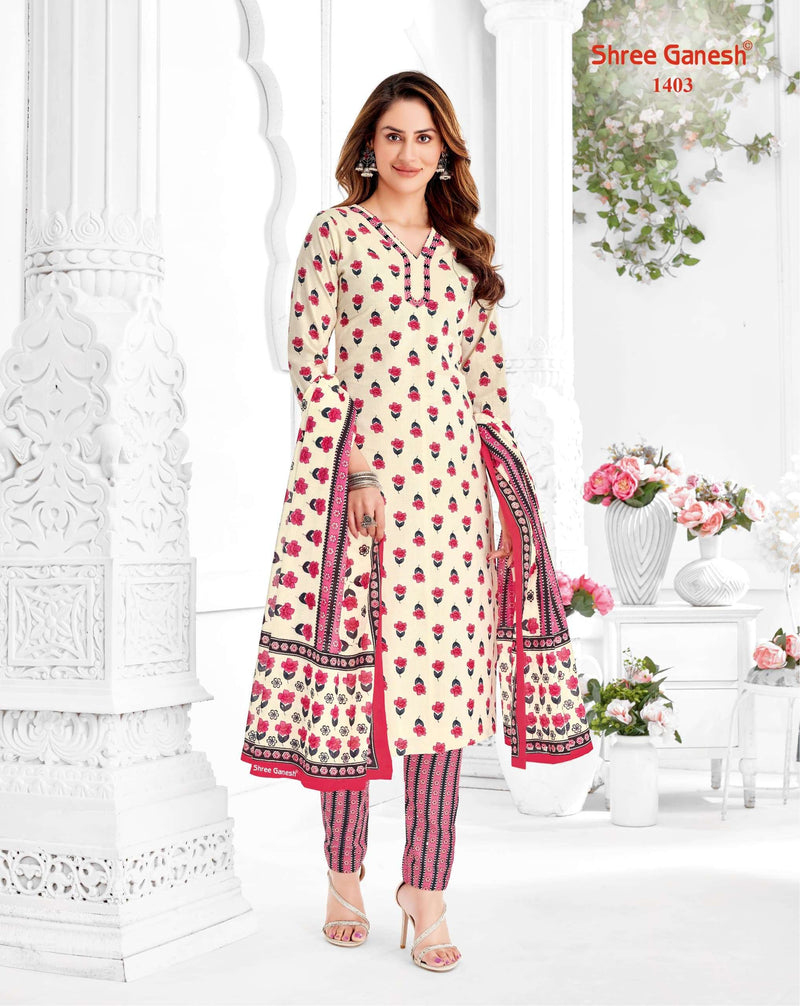 Shree Ganesh Vaani Vol 4 Cotton Printed Dailywear Unstiched Salwar Suit