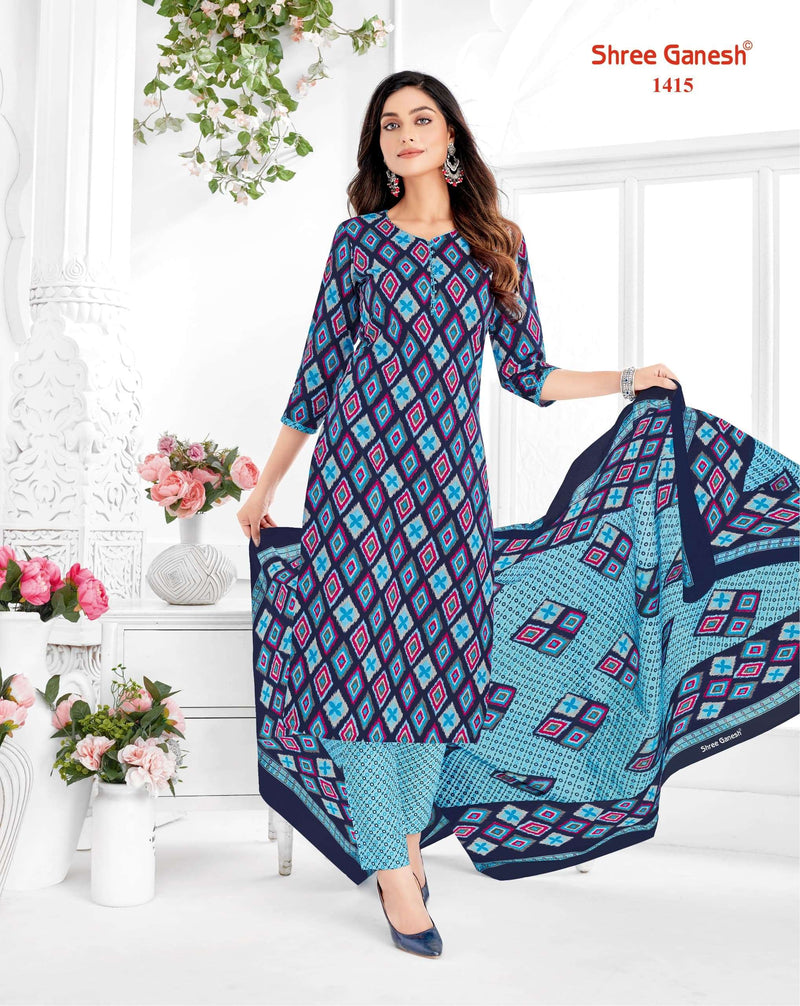 Shree Ganesh Vaani Vol 4 Cotton Printed Dailywear Unstiched Salwar Suit