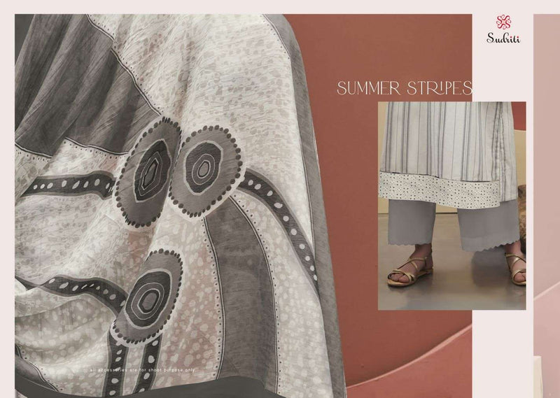 Summer Stripes By Sudriti Amazing Fancy Work Salwar Kameez