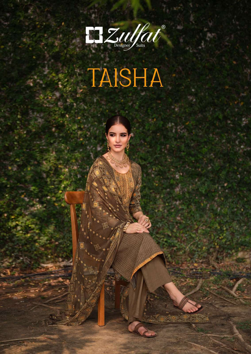 Taisha By Zulfat Designer Viscose Rayon Unstitched Salwar Kameez