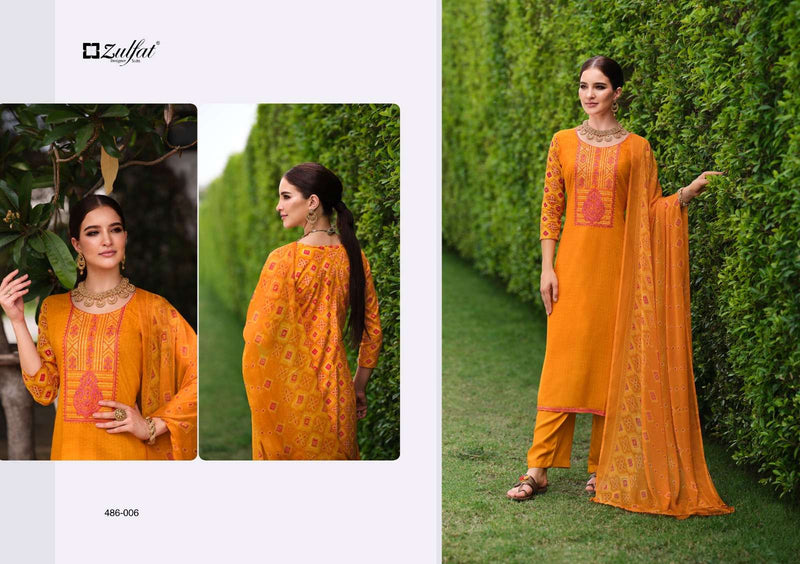 Taisha By Zulfat Designer Viscose Rayon Unstitched Salwar Kameez