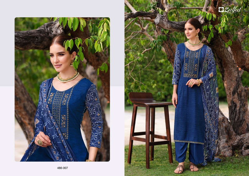 Taisha By Zulfat Designer Viscose Rayon Unstitched Salwar Kameez