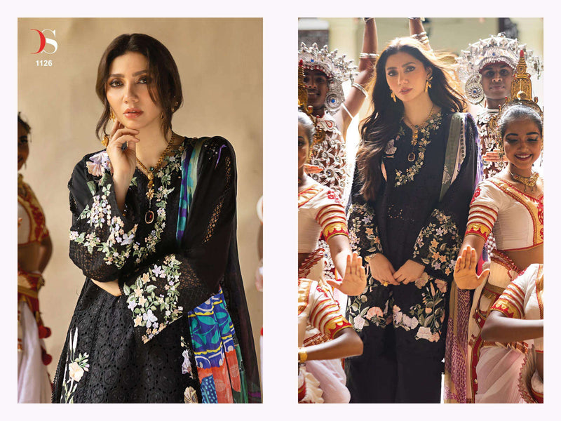 Deepsy Suits Mushq 25 Pure Cotton Embroidered Work Pakistani Suits