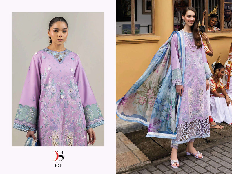 Deepsy Suits Mushq 25 Pure Cotton Embroidered Work Pakistani Suits