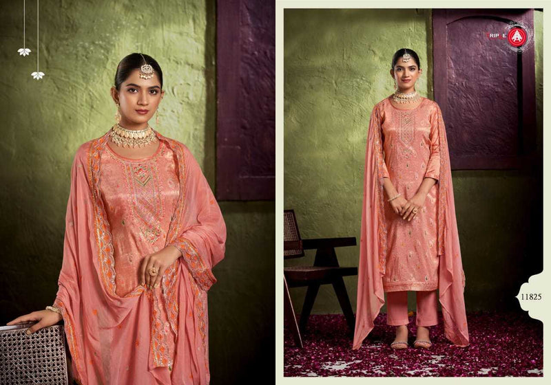 Triple A Viha Triple A Simar Tisue Minakari With Heavy Work Unstitched Salwar Suit