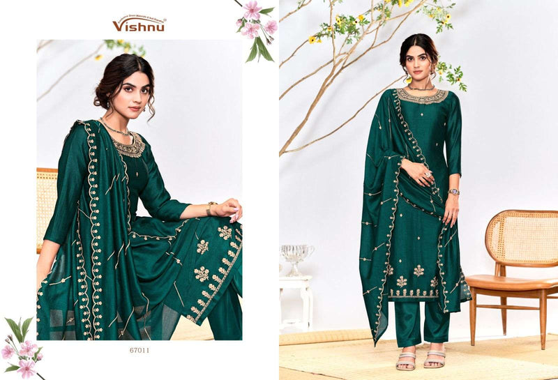 Vishnu Impex Riwayat Vichitra Silk Festival Wear Salwar Suit