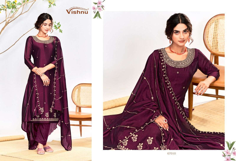 Vishnu Impex Riwayat Vichitra Silk Festival Wear Salwar Suit