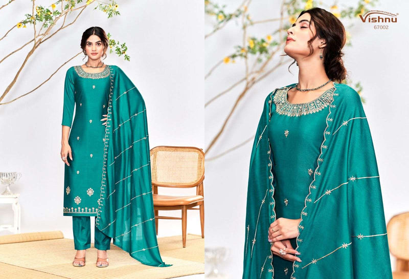 Vishnu Impex Riwayat Vichitra Silk Festival Wear Salwar Suit