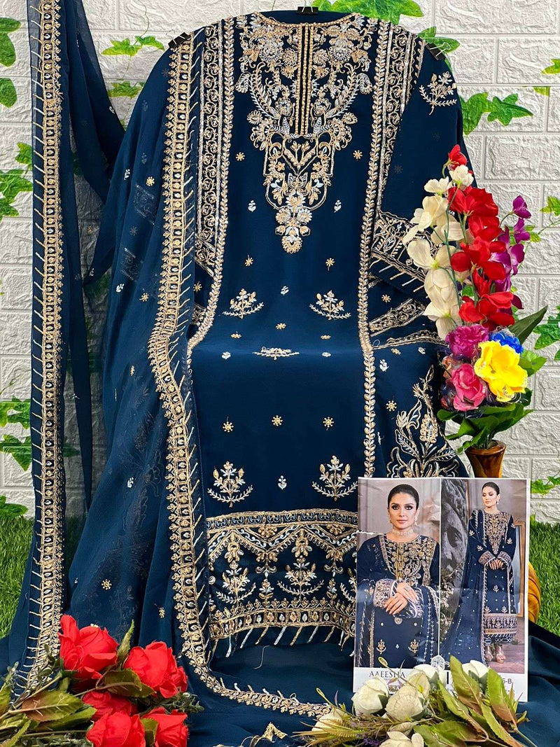Zaha Aaeesha 10115 Hits Colours Fantastic Designer Pakistani Salwar Kameez Collection