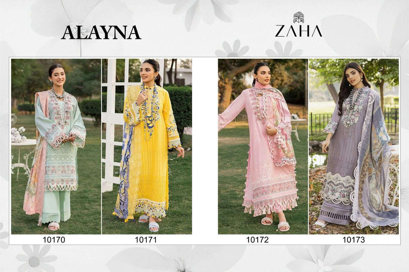 Zaha Present Alayna Designer Pakistani Concept Salwar Kameez Material