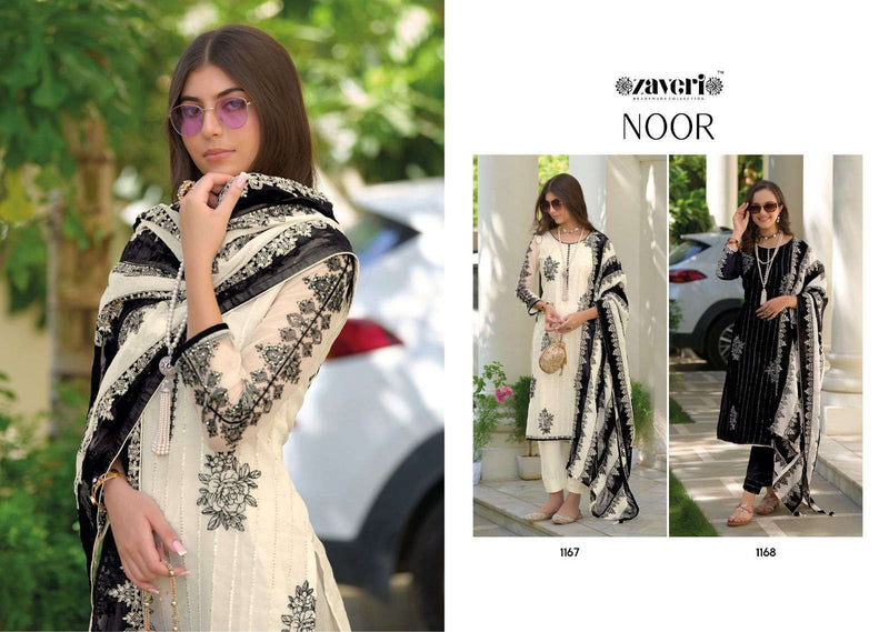 Zaveri Noor Heavy Organza Fancy Embroidery Work Kurti With Bottom