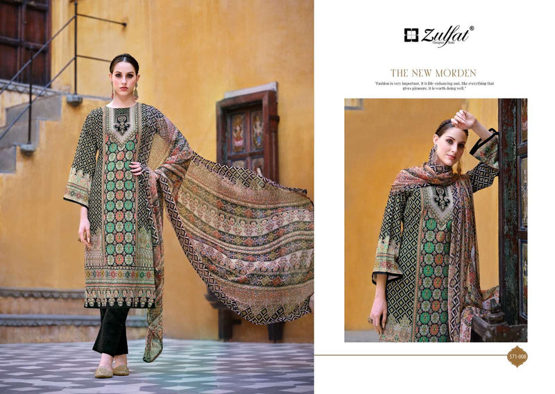Zulfat Designer Suit Saima Cotton Exclusive Designer Print Salwar Suit