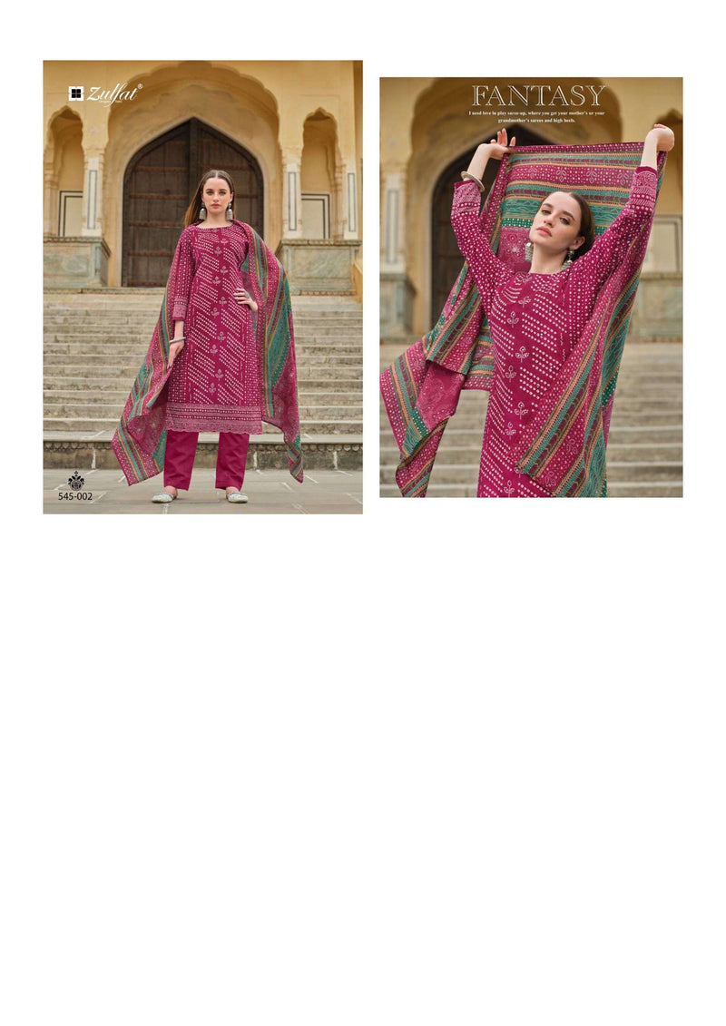 Zulfat Designer Suits Tania Pure Cotton Designer Print Fancy Salwar Suit