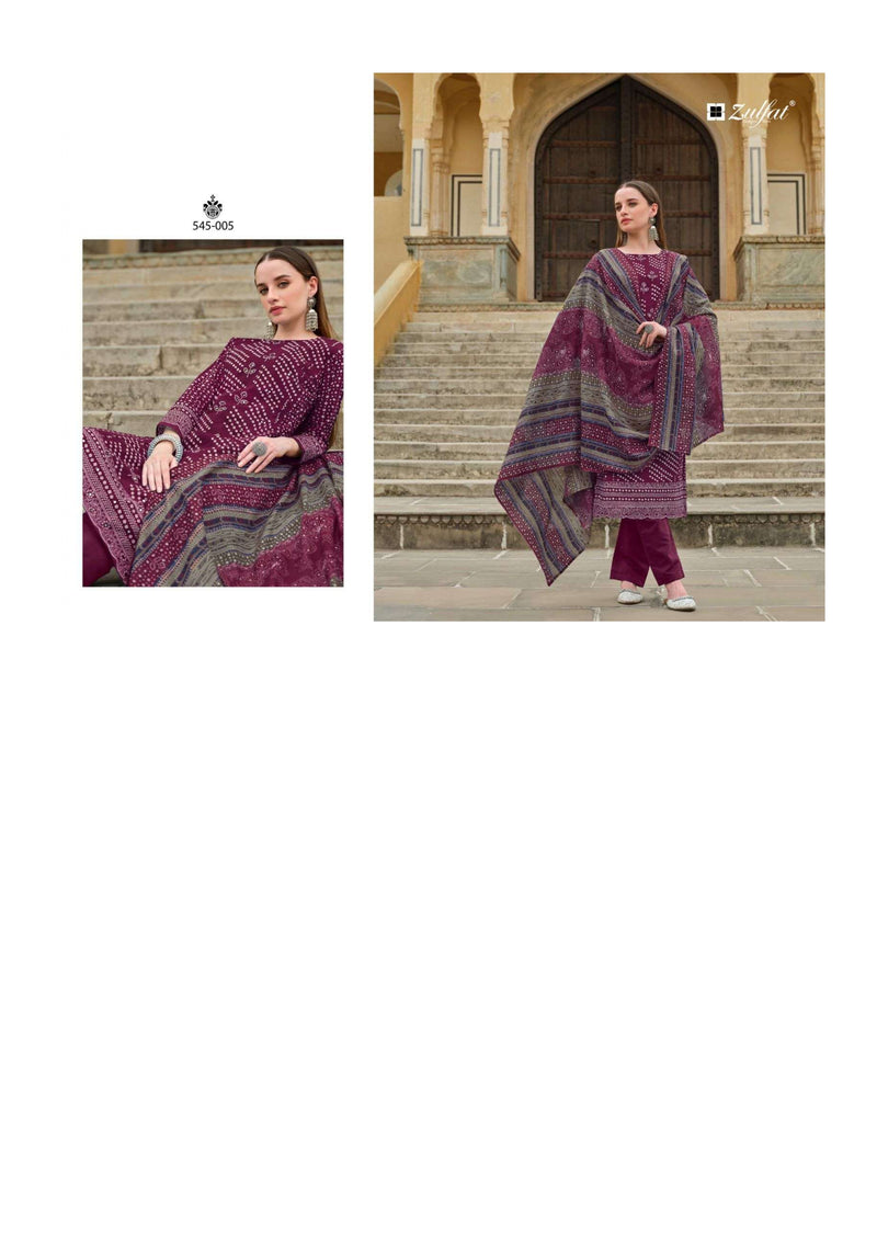 Zulfat Designer Suits Tania Pure Cotton Designer Print Fancy Salwar Suit