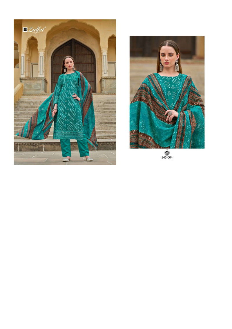 Zulfat Designer Suits Tania Pure Cotton Designer Print Fancy Salwar Suit
