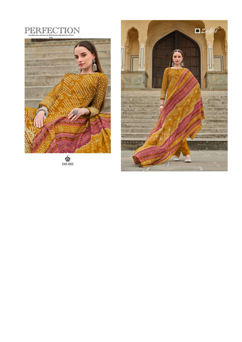 Zulfat Designer Suits Tania Pure Cotton Designer Print Fancy Salwar Suit