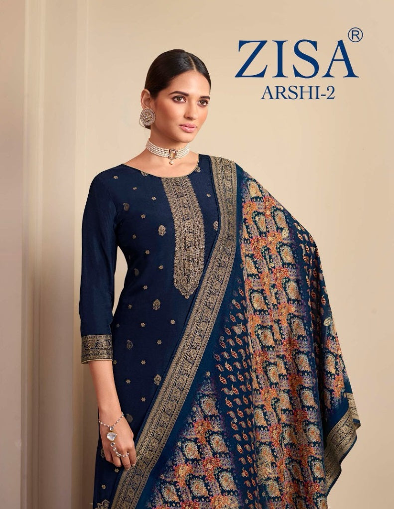 Zisa Arshi Vol 2 Dola Jacquard Fancy Partywear Designer Salwar Kameez