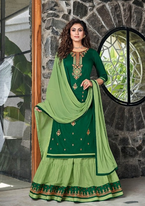 Kalarang Fashion Blossom Vol 16 jam Silk Cotton With Fancy Work Dress Material Salwar Suits