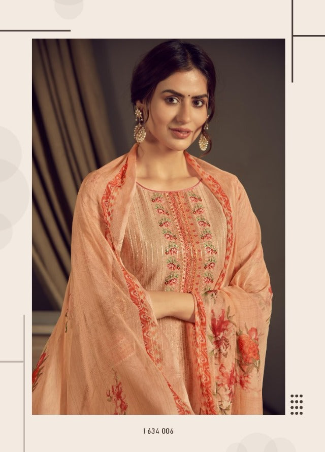 Alok Suit Malayaka Pure Cotton Digital Print With Heavy Work Salwar Suits
