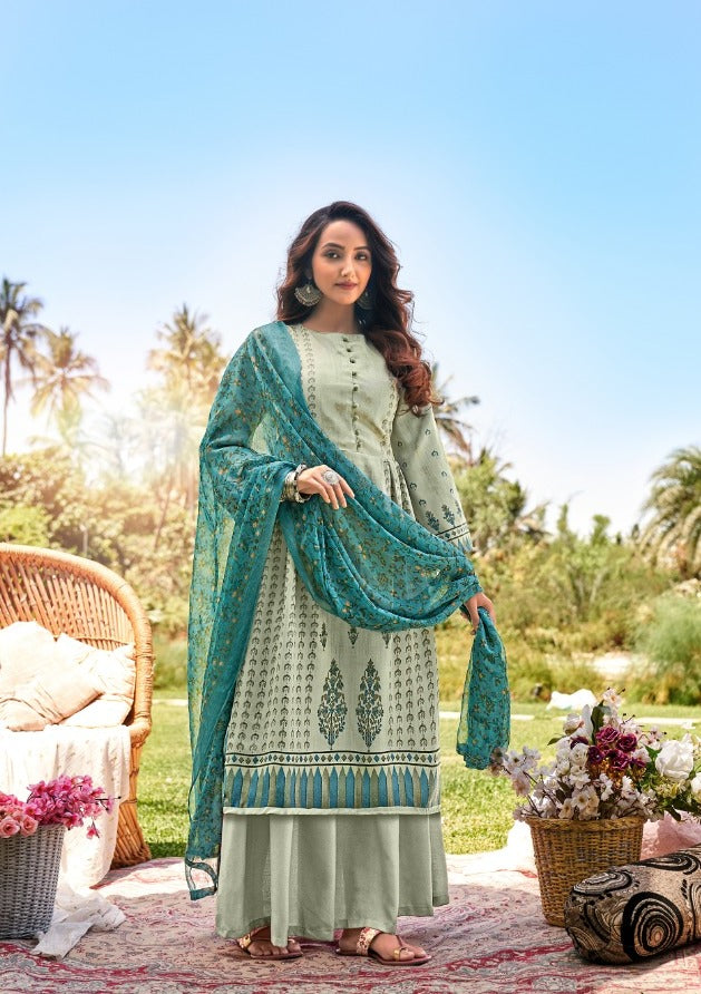 Skt Suits Alexa Pure Jam Cotton Print Dress Salwar Kameez
