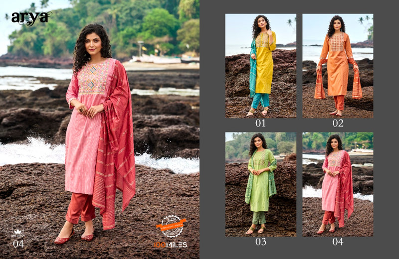 100 Miles Arya Cotton With Printed Stylish Designer Casual Wear Salwar Suit