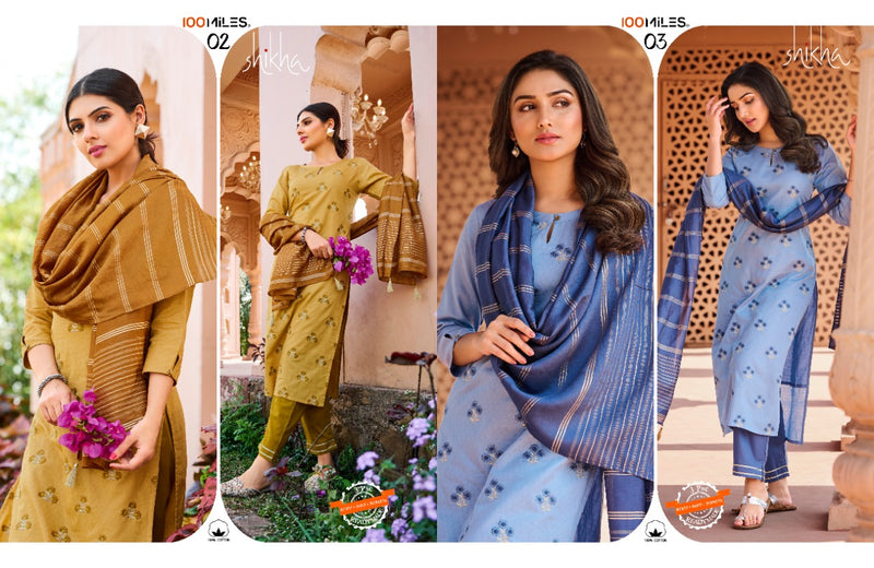 100 Miles Shikha Cotton Stylish Designer Printed Casual Wear Kurti