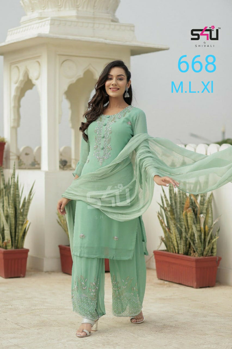 S4u S4u 668 Fancy Stylish Designer Festival Wear Salwar Kameez