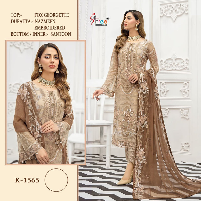 Shree Fabs K 1567 Fox Georgette Pakistani Style Wedding Wear Salwar Suits