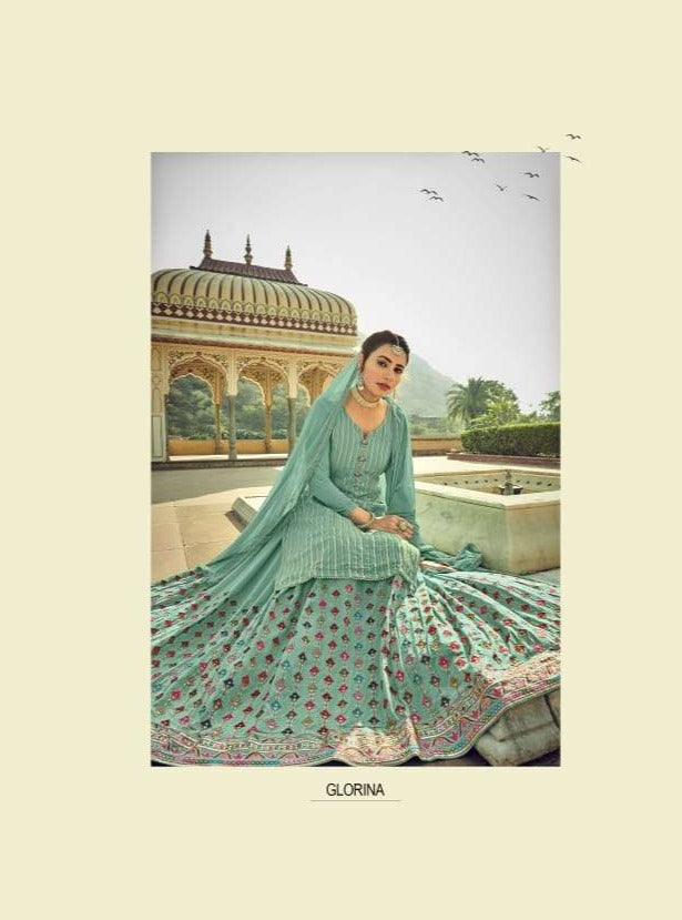 Amyra Designer Glorina Georgette Style And Heavy Suits
