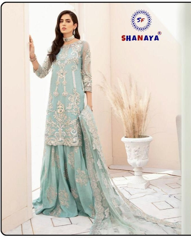 Shanaya Fashion Rose Bridal S 58 Faux Georgette Pakistani Bridal Salwar Kameez