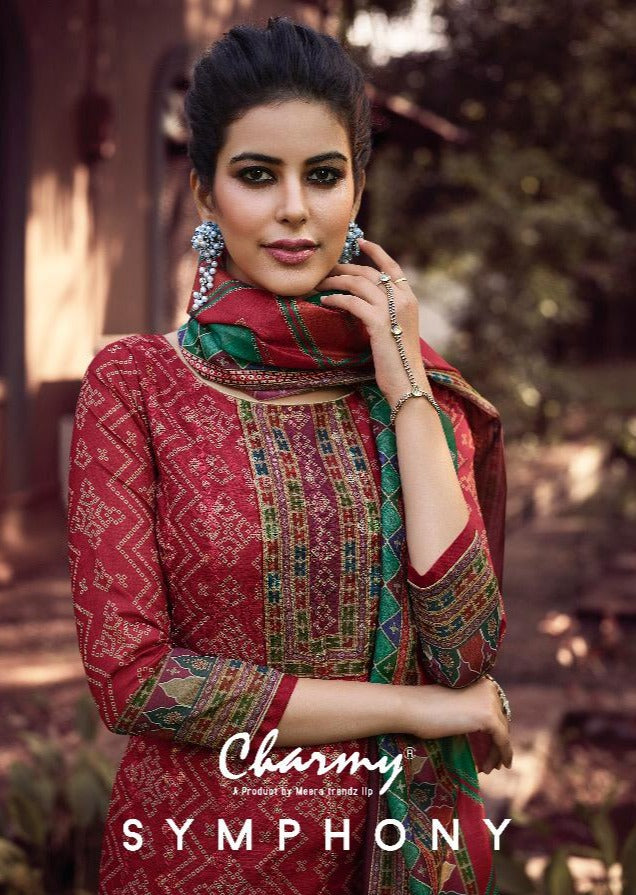 Meera Trendz Symphony Chanderi Silk With Embroidery Work Salwar Kameez