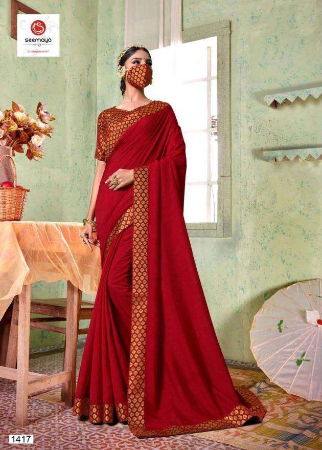 Seemaya Manika Vol 3 Vichitra Silk Casual Wear Saree
