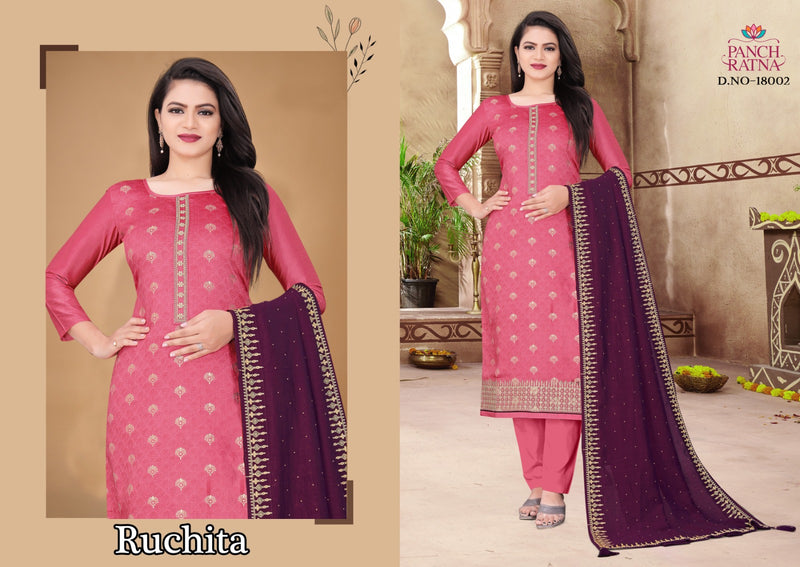 Panch Ratna Ruchita Self Dola Jacquard Fancywear  Fancywear Designer Salwar Suit